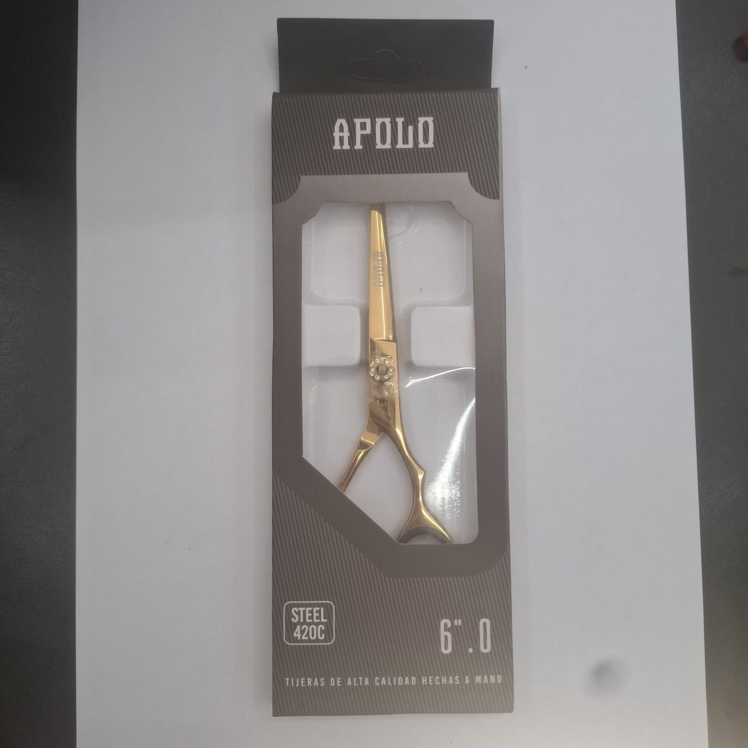 Tijera Apolo 6.0" Filo dulce (dorado)